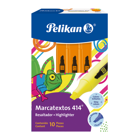 Resaltador Pelikan 414 Naranja C/10