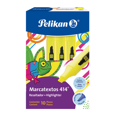 Resaltador Pelikan 414 Amarillo C/10