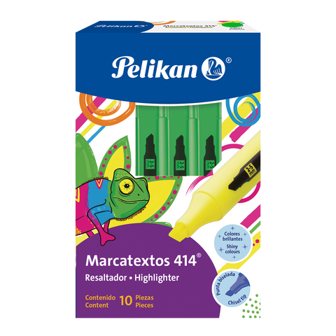 Resaltador Pelikan 414 Verde C/10