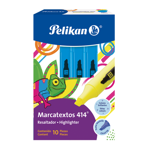 Resaltador Pelikan 414 Azul C/10
