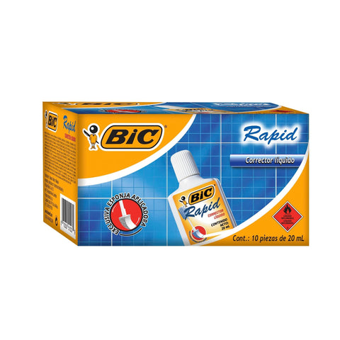 Corrector Bic Rapid C/10