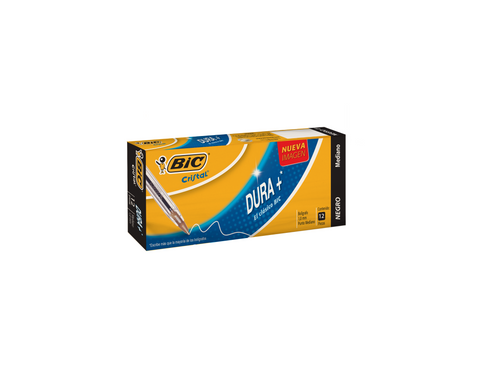 Bolígrafo Bic PM Dura + Negro C/12