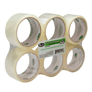 Mini paquete de 6 rollos de cinta adhesiva polipropileno