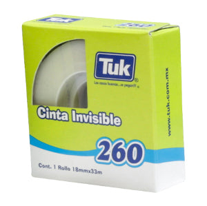 Cinta Invisible Tuk 260 18mm x 33m