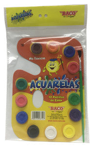 Acuarela Baco Cartón C/12 Colores