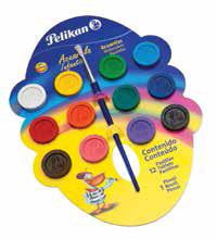 Acuarela Pelikan Infantil C/12 Pastillas
