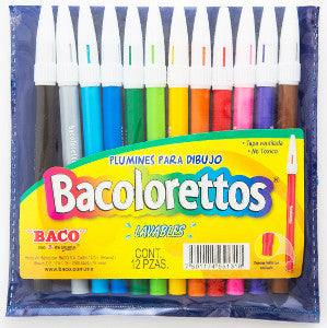 Plumón Bacolorettos C/12 Est