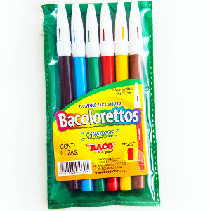Plumón Bacolorettos C/6 Est