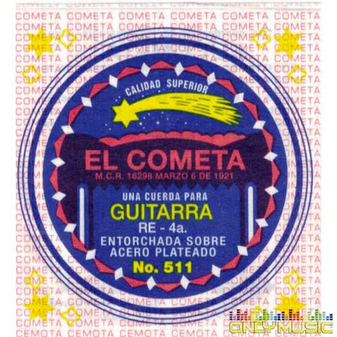 Cuerda Cometa 4ta De Cobre P/Guitarra C/12