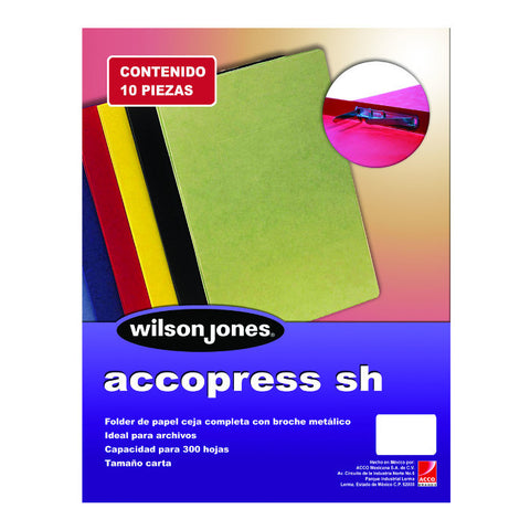 Folder Broche Accopress Oficio C/10 Azul Obscuro