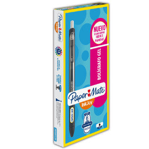 Bolígrafo Papermate Ink Joy Gel Negro C/6
