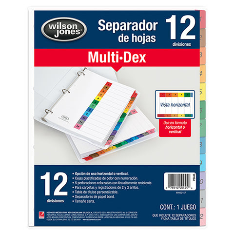 Separador Acco Multidex C/12