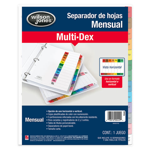 Separador Acco Multidex Mensual