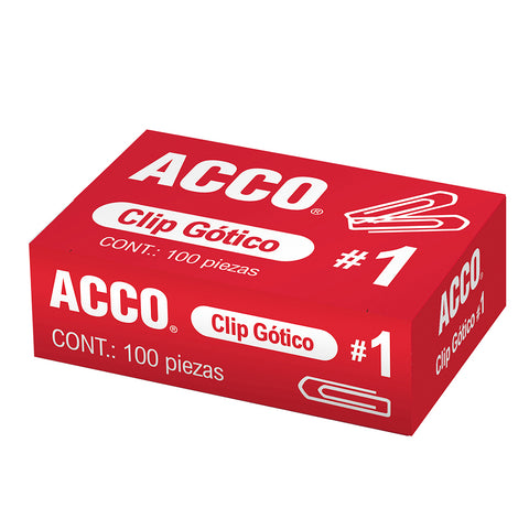 Clip Acco Gótico No 1 C/100 Piezas