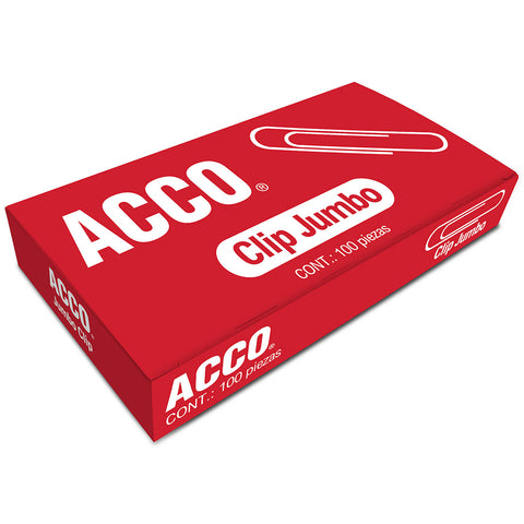 Clip Acco Jumbo C/100 Piezas