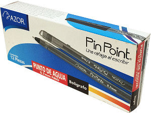 Bolígrafo Pin Point Fino Negro 0.7mm C/12