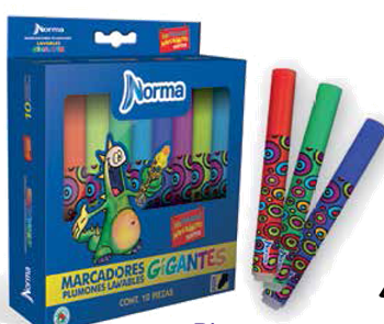 Plumón Norma Gigante C/10