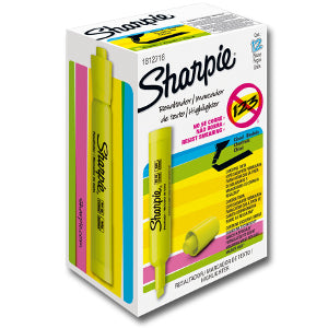 Resaltador Sharpie Accent Amarillo C/12