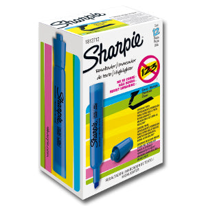 Resaltador Sharpie Accent Azul C/12