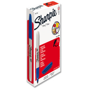 Sharpie Fino Azul C/12