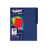 Folder Diem T/Carta Azul Marino C/25