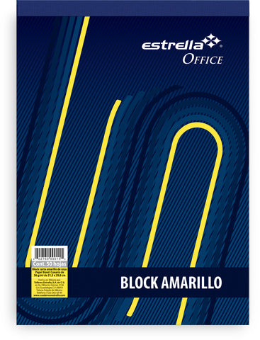 Block Estrella Amarillo Carta 50H