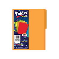 Folder Diem T/Carta Naranja Electrico C/25