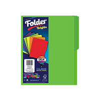Folder Diem T/Carta Verde Limón C/25