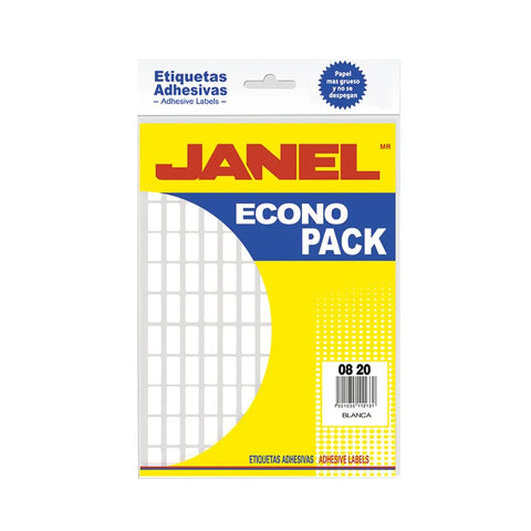 Etiqueta Adhesiva Janel Blanca 08x20 Econopack