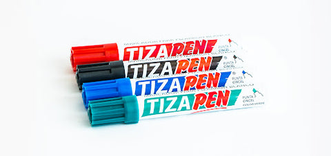 Marcador Pizarrón Baco Tizapen C/4 Surtido Metal