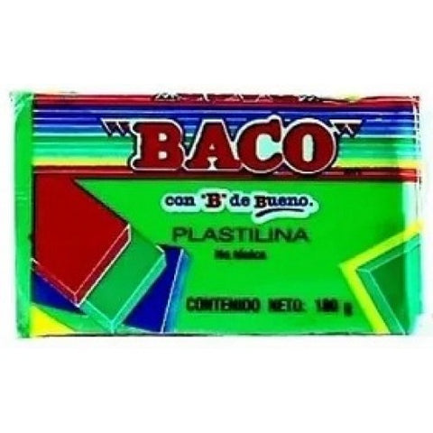 Plastilina Baco Verde Fluorescente