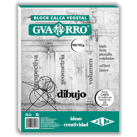 Papel Vegetal Guarro Jlm 95 Carta C/25