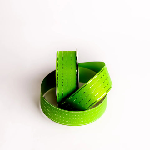 Liston Resplandor #9 Rayas 33 Verde Limon