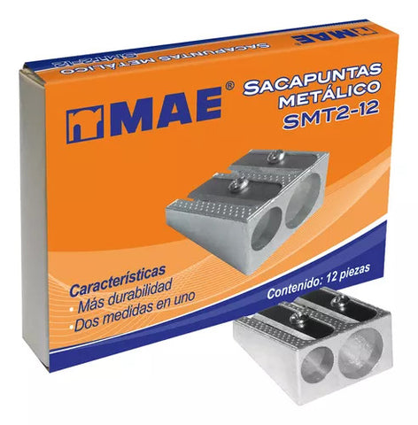 Sacapuntas Mae Metálico Doble C/12 SMT2-12