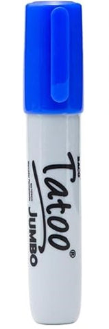 Marcador Permanente Tatoo Jumbo Azul C/4