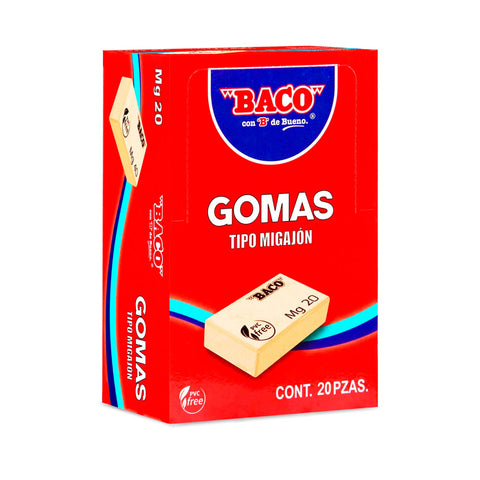 Borrador Baco Migajón Mg-20 C/20