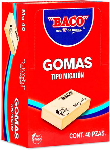 Borrador Baco Migajón Mg-40 C/20