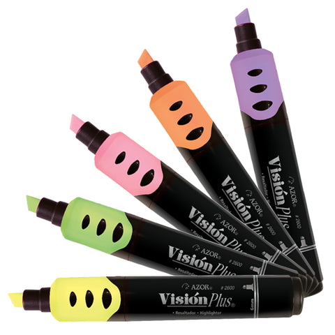 Resaltador Azor Vision Plus Pastel Surtido C/5