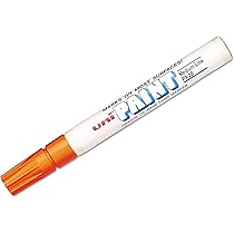 Marcador Permanente Uni Paint Px-20 Naranja C/12