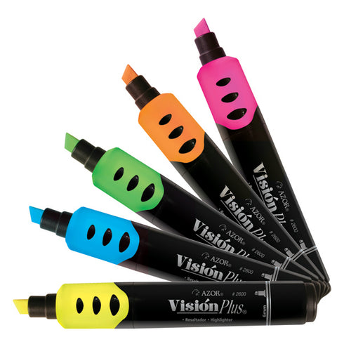 Resaltador Azor Vision Plus Colores Surtidos C/5 2625