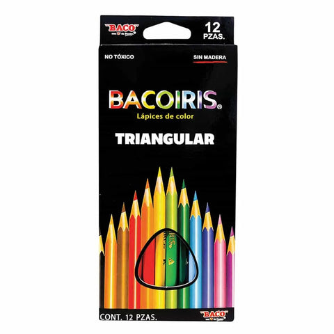 Color Bacoiris C/12 Largos Triangular Lp094