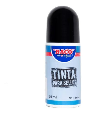 Tinta Sello Baco Negro 60Ml