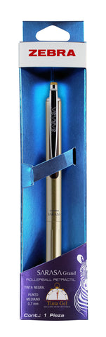 Bolígrafo Zebra Sarasa Grand Barril Oro