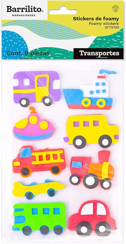 Stickers De Foamy Transporte SFG8785