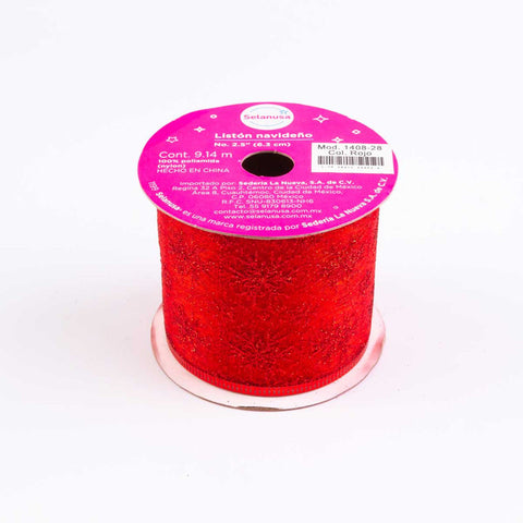 Liston Selanusa Navideño Rojo 9.14 Mts 1408-28