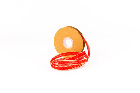 Liston Sedacolor Curling Yute Orilla Metalico Rojo 60