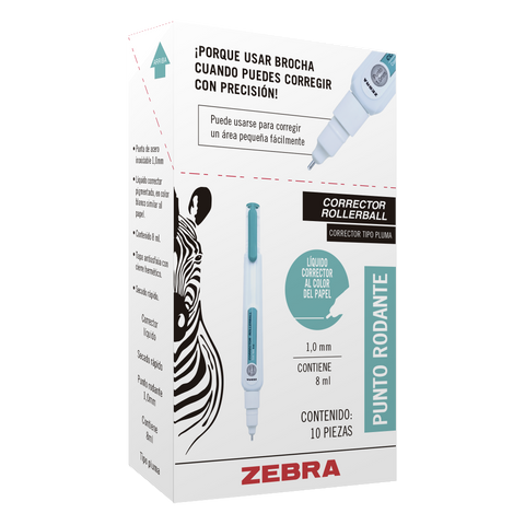 Pluma Corrector Zebra 8ML C/10 2013