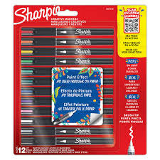 Marcador Acrílico Sharpie C/12 Surtido Punta Pincel