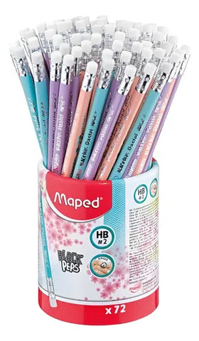 Lápiz Maped Pastel No. 2 Bote C/72 851769ZV