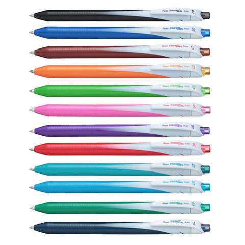 Bolígrafo Pentel Energel 7MM Retractil Surtido BL437RCP C/12